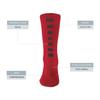 Augusta Sportswear Color Block Crew Socks, Red/Black, L view 2