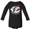 Baku Apparel Cincinnati Fans Mike Moose Old Logo Little Infant Baby Long Sleeve Bodysuit (Black, 18M) view 1