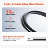 Vevor Outboard Steering System 13' Outboard Rotary Steering System 13 Feet Boat Steering Cable with 13" Wheel Durable Marine Steering System : Sports & Outdoors view 3