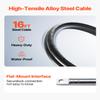 Bestauto Outboard Steering System 16' Outboard Steering Kit 16 Feet Boat Steering Cable with 13" Wheel Durable Marine Steering System view 3