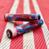 Rapture Pro Scooters Grips - 160mm TPR Super Soft Scooter Grips - Red, White & Blue view 2