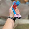 Rapture Pro Scooters Grips - 160mm TPR Super Soft Scooter Grips - Red, White & Blue view 4