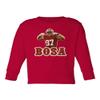 Baku Apparel San Francisco Fans Nick Bosa Bosa PIC Little Kids Girls Boys Long Sleeve Toddler T-Shirt (Red, 2T) view 1