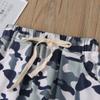 EISHOW Infants Little Boys Cotton Pants Cartoon Camouflage Trousers Toddler Joggers Elastic Waist Drawstring Sweatpants with Pockets (Cotton Gray, 3-4 Years) view 3