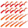 AUGSUN 40 Pcs Emergency Safety Whistle Plastic Whistles Set with Lanyard,Red and Orange view 1