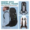 N NEVO RHINO Internal Frame Hiking Backpack 50/60/65/70/80L, Mountain Climbing Camping Backpack Daypack Waterproof Rain Cover view 2