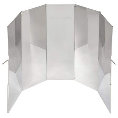 Captain Stag UG-3277 Windscreen, Windshield, Ash Catcher, 2-Way Grill Screen, Stainless Steel, Storage Bag Included, Large Size