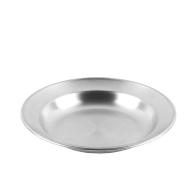 Captain Stag UH-43 18-8 Stainless Steel Round Curry Dish, Tableware, Outer Diameter 8.7 x Height 1.2 inches (22 x 3 cm), Made in Japan