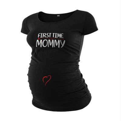 Decrum Pregnancy Tops for Women - Womens Maternity Shirts for Expected Mom [40022016-AL] | Black, XXL