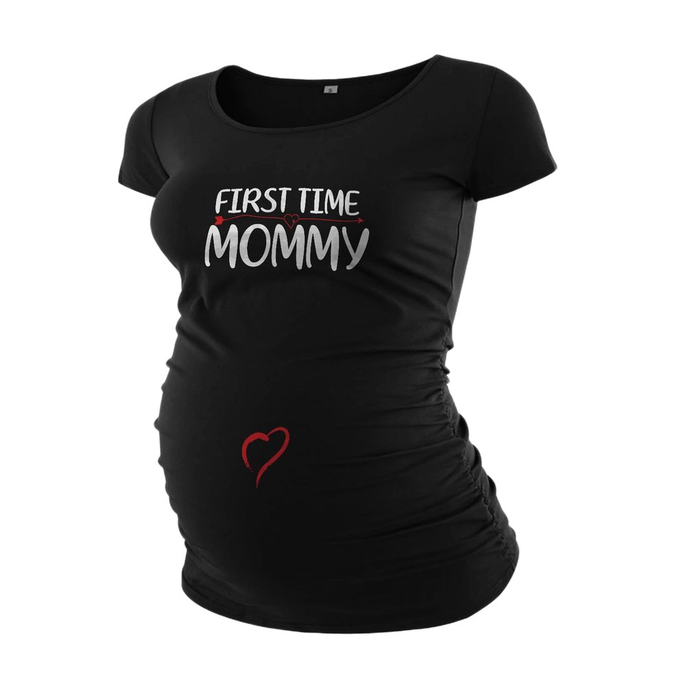 Decrum Pregnancy Tops for Women - Womens Maternity Shirts for Expected Mom [40022016-AL] | Black, XXL