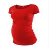 Decrum Pregnancy Announcement Shirt Maternity T Shirts - Womens Maternity Tops for Mom to Be [40022026] | Plain Red, XXL view 1