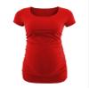 Decrum Pregnancy Announcement Shirt Maternity T Shirts - Womens Maternity Tops for Mom to Be [40022026] | Plain Red, XXL view 2