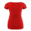 Decrum Pregnancy Announcement Shirt Maternity T Shirts - Womens Maternity Tops for Mom to Be [40022026] | Plain Red, XXL view 3
