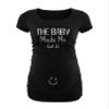 Decrum Maternity T Shirts - Side Ruched Womens Pregnancy Tees [40022012-AE] | Black, S view 3