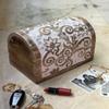 Great Birthday Gift Ideas Handmade Decorative Wooden Jewelry Box Jewelry Organizer Keepsake Box Treasure Chest Trinket Holder Watch Box Storage Lock Box Housewarming Gifts Men Women view 2