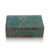 Great Birthday Gift Handmade Decorative Wooden Jewelry Box With Tree Of Life Carving Jewelry Organizer Keepsake Box Treasure Chest Trinket Holder Watch Box Storage Box Housewarming Gifts (Blue) view 1