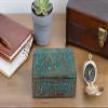 Great Birthday Gift Handmade Decorative Wooden Jewelry Box With Tree Of Life Carving Jewelry Organizer Keepsake Box Treasure Chest Trinket Holder Watch Box Storage Box Housewarming Gifts (Blue) view 4