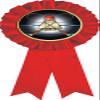 Badminton Red Rosette Ribbon, Badminton Trophy Ribbon Award Prize, 50 Pack Prime view 1