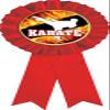 Karate Red Rosette Ribbon, Karate Martial Arts Trophy Ribbon Award Prize, 50 Pack Prime view 1