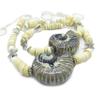 Ceramic Seashell Curtain Tie Backs - Beach Curtain Tiebacks - Set of Drapery Tiebacks view 2