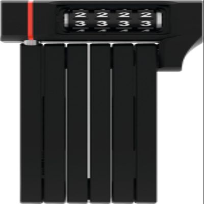 Abus 5700C/80 BK SH - Lucchetto pieghevole, Unisex, per adulti, 80 cm, Colore: Nero