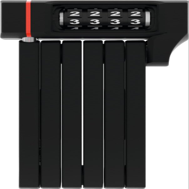 Abus 5700C/80 BK SH - Lucchetto pieghevole, Unisex, per adulti, 80 cm, Colore: Nero