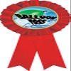 Balloon Toss Red Rosette Ribbon, Water Balloon Toss Trophy Ribbon Award Prize, 50 Pack Prime view 1