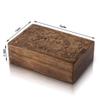 Great Birthday Gifts Handmade Decorative Wooden Jewelry Box Tree Of Life Carving Jewelry Organizer Keepsake Box Treasure Chest Trinket Holder Watch Box Storage Lock Box Housewarming Gifts view 3
