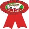 Poker Red Rosette Ribbon, Texas Holdem Poker Trophy Ribbon Award Prize, 100 Pack Prime view 1