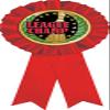 Bowling Red Rosette Ribbon, Bowling League Champion Trophy Ribbon Award Prize, 50 Pack Prime view 1