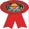 3rd Place Red Rosette Ribbon, Third Place Trophy Ribbon Award Prize, 50 Pack Prime view 1