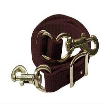 Showman Premium Nylon Easy Adjust Tie Down Strap (Brown)