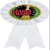 Bowling White Rosette Ribbon Award, Bowling League Champion Trophy Ribbon Prize, 50 Pack Prime view 1