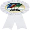 Color Guard White Rosette Ribbon Award, Color Guard Trophy Ribbon Prize, 50 Pack Prime view 1