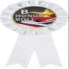 B Honor Roll White Rosette Ribbon Award, Honor Roll Trophy Ribbon Prize, 50 Pack Prime view 1