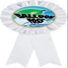 Balloon Toss White Rosette Ribbon Award, Water Balloon Toss Trophy Ribbon Prize, 50 Pack Prime view 1
