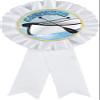 Canoeing White Rosette Ribbon Award, Canoe Trophy Ribbon Prize, 50 Pack Prime view 1