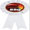 BBQ White Rosette Ribbon Award, Cooking Trophy Ribbon Prize, 50 Pack Prime view 1
