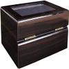 RECHIATO 12 Slots Championship Ring Display Case Display Case for Sports Rings baseball Ring display Wooden Box (12 Slots, Flat, Black) view 4
