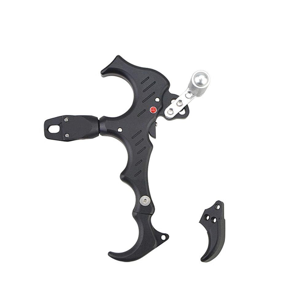 HWZ Aluminum Alloy Frosted 360 Rotating Jaw Compound Bow 3/4 Exchange Finger Release Aids Automatic Close Archery Accessories