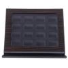 RECHIATO Championship Ring Display Case Baseball Ring Display Wooden Box Display Case for Sports Rings (16 Slots, Slanted, Black) view 4