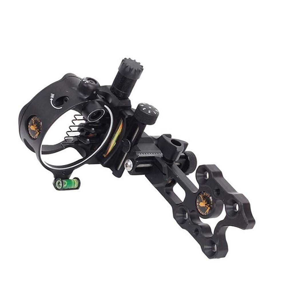New Bow Archery 7 Pin Fine-tunable Compound Bow Sight 0.019 Optical Fiber Retinal Sight Hunting Shooting Accessories