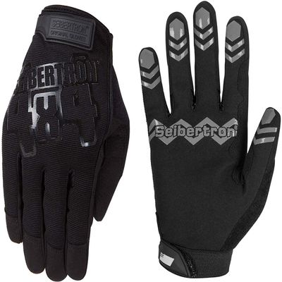 Seibertron Anti Slip Basketball Gloves - Unweighted Ball Handling Gloves for Training or Driving Black Adult XXL