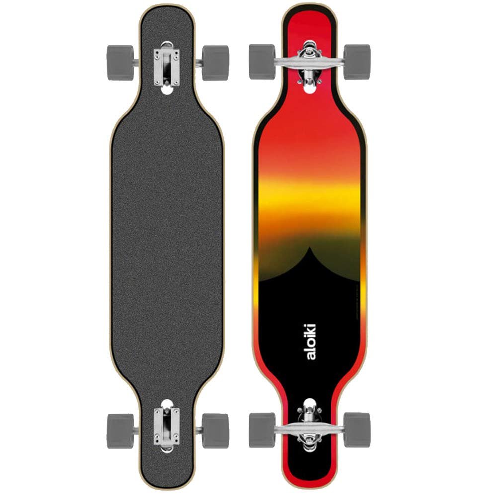 Aloiki Evening 40"x9.5" FS Drop Complete Skateboard, Adults Unisex, Multicolor (Multicolor), 40"