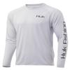 Huk Men's Bass Pursuit | Long Sleeve Performance Fishing Shirt with +30 UPF Sun Protection, Glacier, 3X-Large view 1