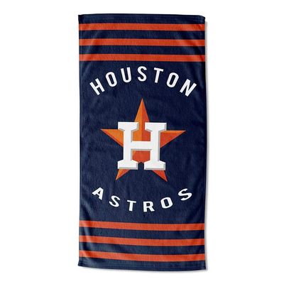 MLB Houston Astros Striped Beach Towel, 30 x 60-inches, Blue, 30 x 60-inches