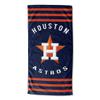 MLB Houston Astros Striped Beach Towel, 30 x 60-inches, Blue, 30 x 60-inches view 1