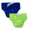KaWaii Baby Reusable Swim Cloth Diaper Stretchy Mesh Layer Training Pant for Boys & Girls (L) 32-40 pounds 2-Pack view 1