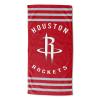 The Northwest Company NBA Houston Rockets Striped Beach Towel, 30 x 60-inches, Red, 30 x 60-inches view 1