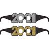 Creative Converting 2021 New Year Paper Eyeglasses, 16" x 2.5", Multi-color view 1